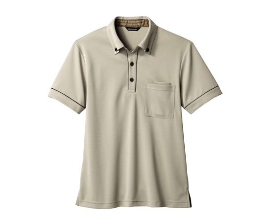 住商モンブラン ニットシャツ 兼用 半袖 ベージュ/ブラウン M 32-5007 1枚（ご注文単位1枚）【直送品】