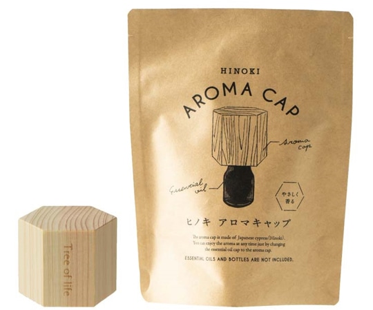 生活の木 Hinokiアロマキャップ 六角形 08-509-6040 1個（ご注文単位1個）【直送品】