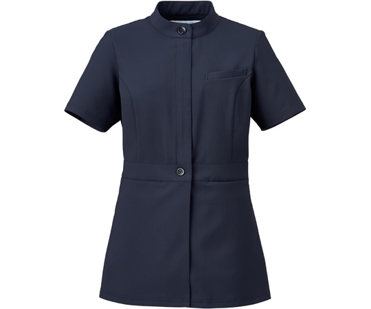 KAZEN レディスジャケット半袖 ネイビー LL KZN310-18L 1枚（ご注文単位1枚）【直送品】