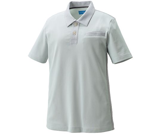 KAZEN ニットシャツ グレー SS APK236-19 SS 1枚（ご注文単位1枚）【直送品】