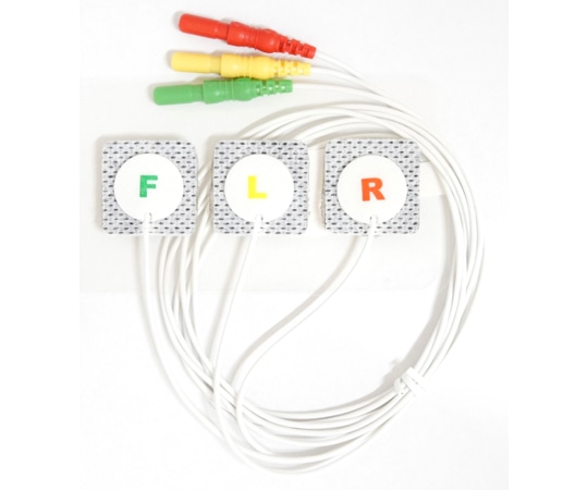 ビットストロング BSディスポーザブルECGリード線付電極 DINアダプター接続用 3電極 IECカラー X線透過 120cm 5個入 V0015-C0603I 1袋（ご注文単位1袋）【直送品】