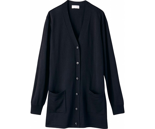 WHISEL（自重堂） カーディガン ブラック M WH90219 1枚（ご注文単位1枚）【直送品】