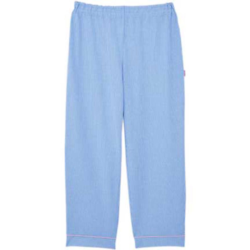 KIRAKU（トンボ） ニット患者衣 ストレートパンツ ブルー M 1ケース（10枚入） CV051-75 M 1ケース（ご注文単位1ケース）【直送品】