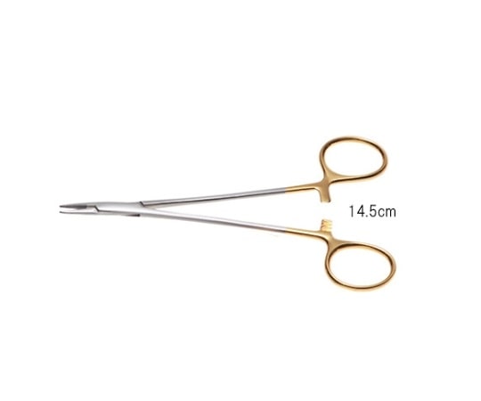 日本フリッツメディコ T/C形成特殊持針器 14.5cm 0.2mmチップ EF-2114 1個(ご注文単位1個)【直送品】