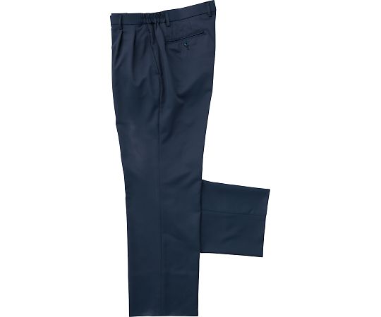 KAZEN メンズスラックス ネイビー M 252-28 M 1枚(ご注文単位1枚)【直送品】