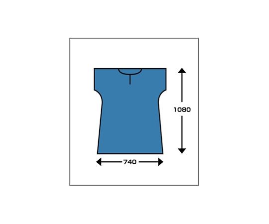 メディテックジャパン 検査用ガウン かぶり型 108cm 1ケース(50枚×2箱入) P-03-M 1ケース(ご注文単位1ケース)【直送品】
