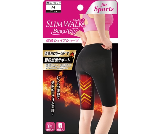ピップ スリムウォークビューアクティ 燃焼シェイプショーツ M PH767 1個(ご注文単位1個)【直送品】