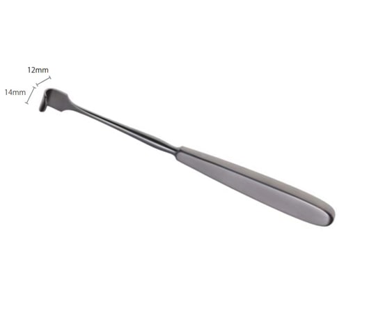 日本フリッツメディコ 靭帯鈎 20cm 14×12mm R192-200 1本(ご注文単位1本)【直送品】