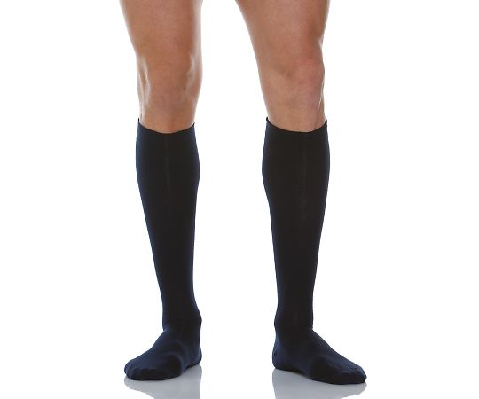 リラルーチェ スリミングソックス コットン クローズトゥ ブルー L RLCL820BL3L 1足（ご注文単位1足）【直送品】