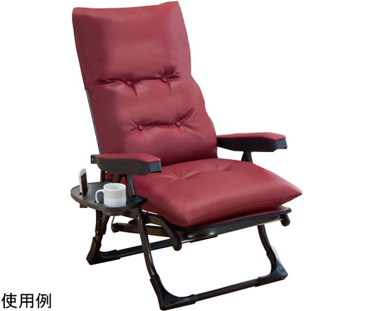 ファミリー・ライフ 日本製 NEWくつろぎのリクライニングアームチェア DXII ワインレッド 0411220 1箱（ご注文単位1箱）【直送品】