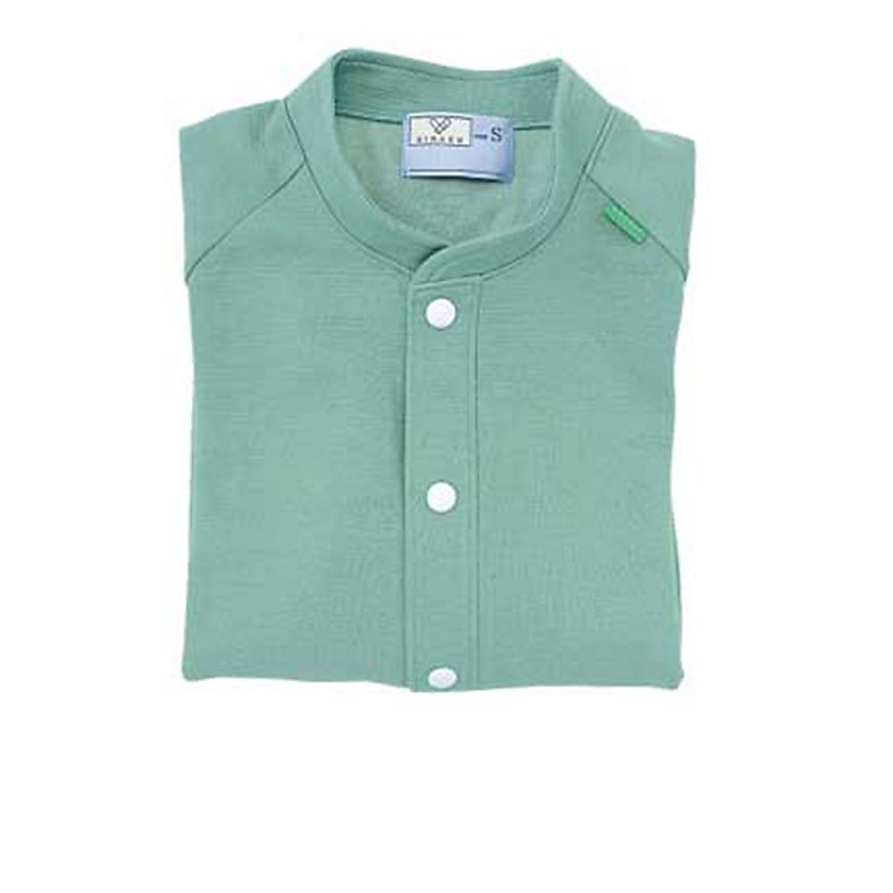 KIRAKU（トンボ） 前開きシャツ エメラルドグリーン LL（身丈67cm） CR805-46 LL 1枚（ご注文単位1枚）【直送品】