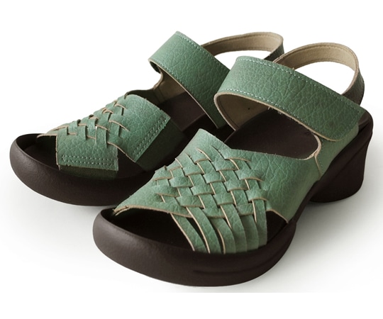 リゲッタ 編み込みベルトサンダル ライトブルー LL（25.0~25.5） R2686-LBL-LL 1足（ご注文単位1足）【直送品】