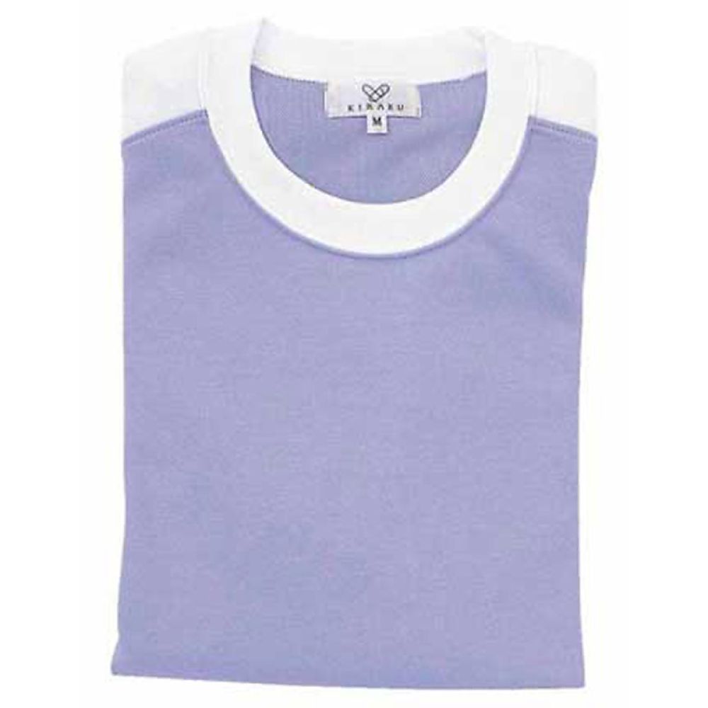 KIRAKU（トンボ） 入浴介助用シャツ ラベンダー 4L（身丈80cm） CR034-80 4L 1枚（ご注文単位1枚）【直送品】