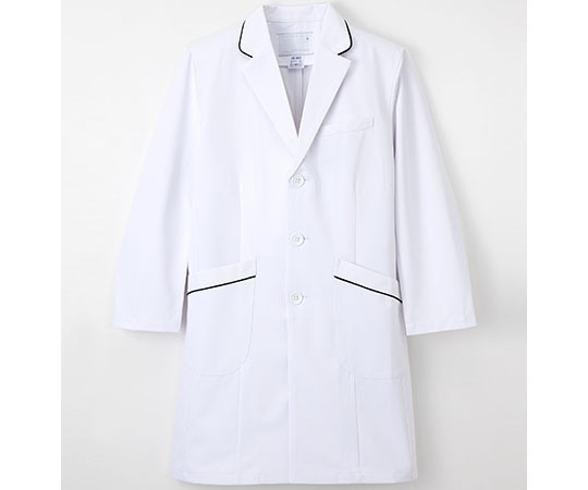 ナガイレーベン 男子診察衣 （シングル/ネイビーライン） S HE4950 1枚（ご注文単位1枚）【直送品】