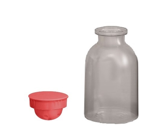エムアイケミカル 散薬瓶 500㏄ キャップ赤 1個 395000 5 1個(ご注文単位1個)【直送品】