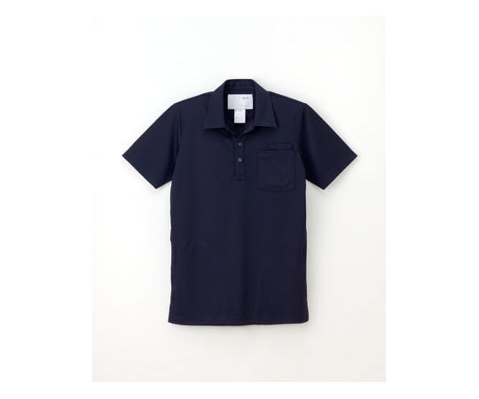 ナガイレーベン ニットシャツ ネイビー LL CX2437 1枚（ご注文単位1枚）【直送品】