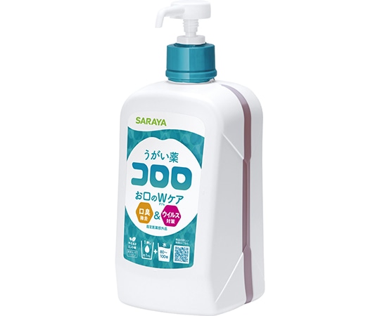 サラヤ うがい薬 コロロ 1L ポンプ付 6個入  1ケース（ご注文単位1ケース）【直送品】