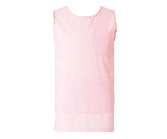 KAZEN ショートエプロン ピンク LL 932-73 LL 1枚（ご注文単位1枚）【直送品】