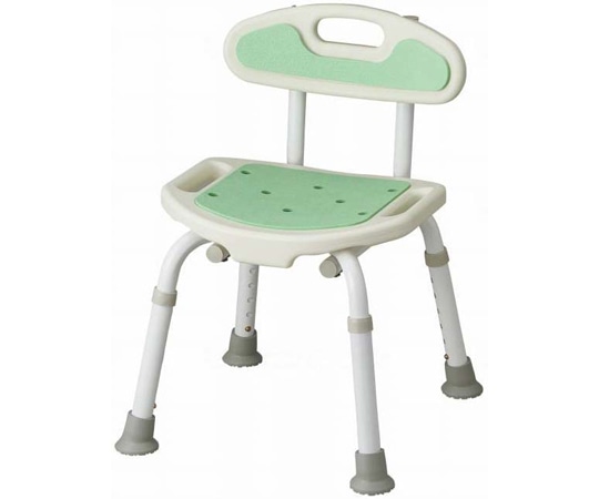 サテライト 福浴 コンパクトシャワーチェア グリーン FKW-01-C 1個(ご注文単位1個)【直送品】