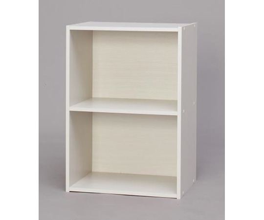 アズワン 415x290x 595mm/ 2段 収納ラック（オフホワイト） EA954FB-32B 1台（ご注文単位1台）【直送品】