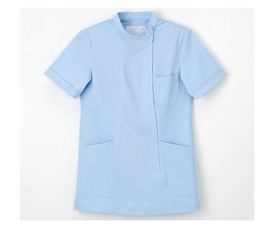 ナガイレーベン 看護上衣半袖 サックス LL HS952 1枚（ご注文単位1枚）【直送品】