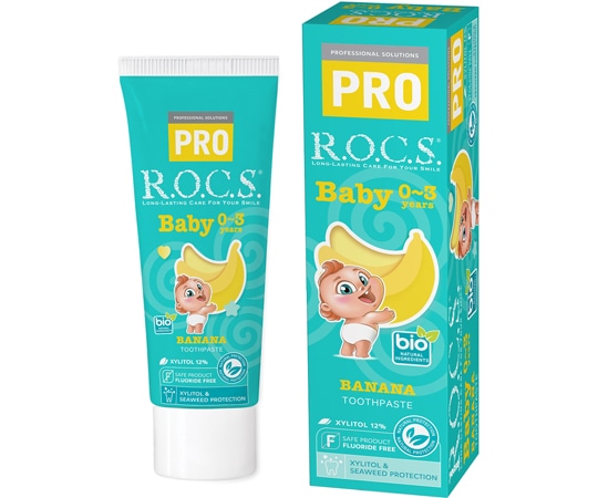 アズワン ロックスPRO歯みがき ベビー バナナ 30-01-065 1個（ご注文単位1個）【直送品】