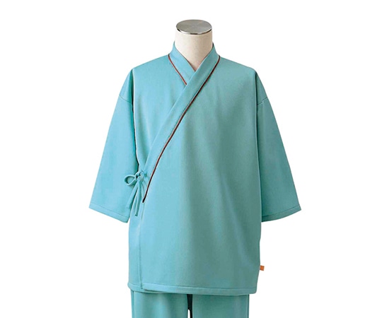 住商モンブラン 検診衣(男女兼用) グリーン L 79-505 1枚(ご注文単位1枚)【直送品】