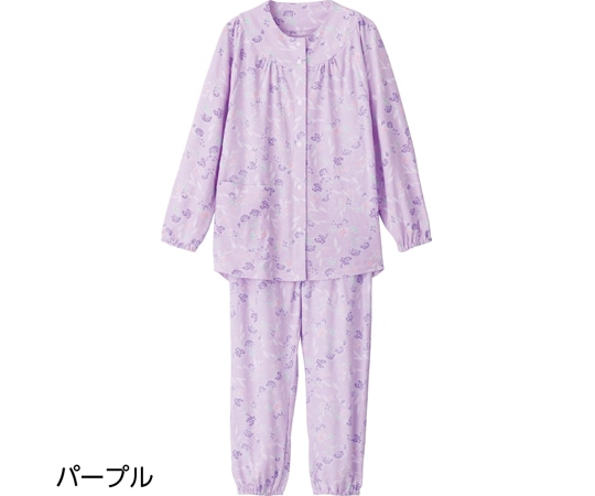 ケアファッション 婦人ホックパジャマ パープル 4L 800171 1個（ご注文単位1個）【直送品】