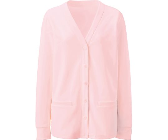 KAZEN カーディガン ピンク L 200-93 L 1枚(ご注文単位1枚)【直送品】