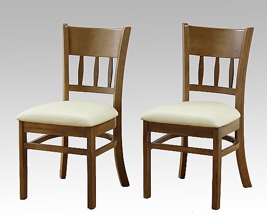 アズワン ダイニングチェアー (410×495×800mm/ライトブラウン) 4119 1組(ご注文単位1組)【直送品】