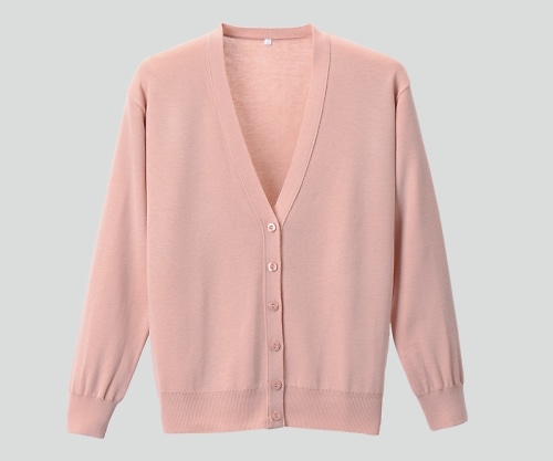 ディーフェイズ 抗ピル長袖カーディガン ピーチピンク 5L D1001 1枚(ご注文単位1枚)【直送品】