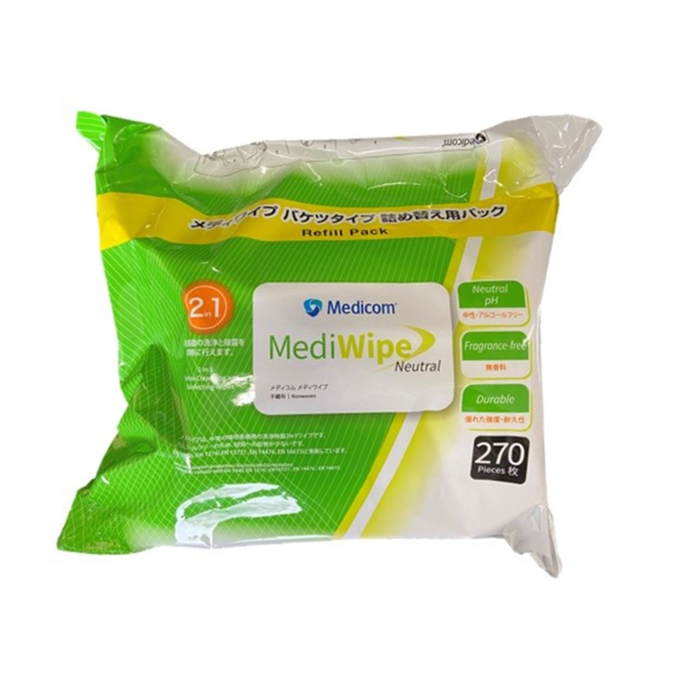 ARメディコム・インク・アジアリミテッド(メディコムジャパン) メディワイプ 詰め替え用パック 270枚入 GWR911006 1袋(ご注文単位1袋)【直送品】
