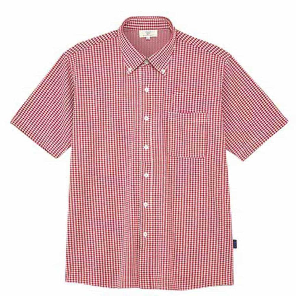 KIRAKU（トンボ） ニットシャツ レッド LL（身丈74cm） CR196-15 LL 1枚（ご注文単位1枚）【直送品】