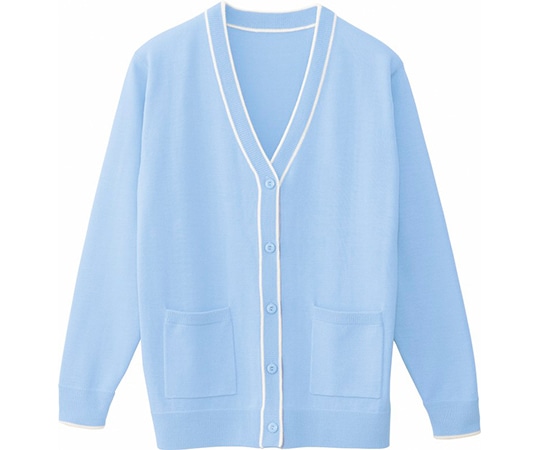 WHISEL(自重堂) カーディガン サックス S WH90319 1枚(ご注文単位1枚)【直送品】