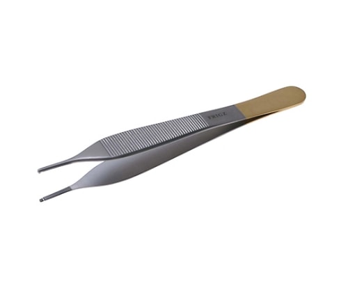 日本フリッツメディコ T/Cアドソンマイクロ ピンセット 12cm 0.3チップ付有鈎 A001-012A 1本（ご注文単位1本）【直送品】