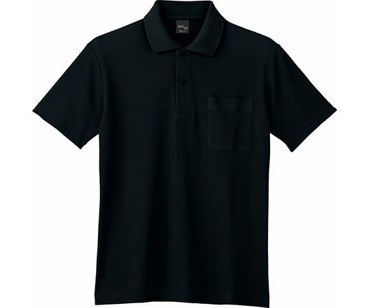 WHISEL(自重堂) 半袖ポロシャツ ブラック S 85854 1枚(ご注文単位1枚)【直送品】