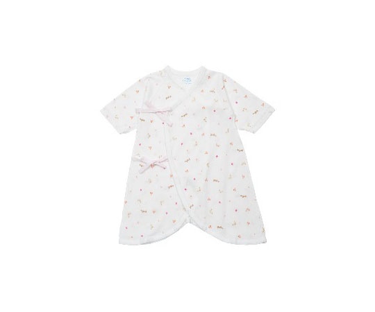 エンゼルプラス プリントコンビ肌着 くま柄 ピンク R4126 1枚（ご注文単位1枚）【直送品】