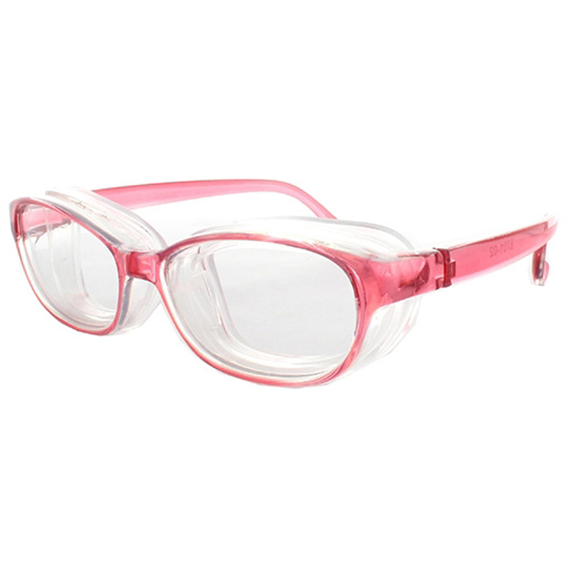 名古屋眼鏡 花粉対策メガネ スカッシースタイル キッズ ピンク 8730-03 1本（ご注文単位1本）【直送品】