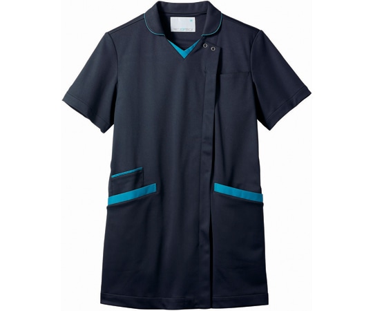 住商モンブラン スクラブ レディス半袖 ダークネイビー/ターコイズ 3L 73-2283 3L 1枚（ご注文単位1枚）【直送品】