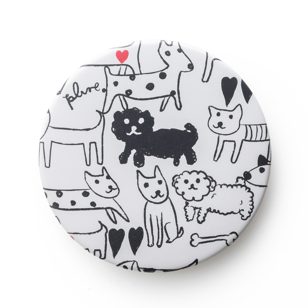 堀内鏡工業 Plune.mirror プルーン モノトーンドッグ PL-05 1個（ご注文単位1個）【直送品】