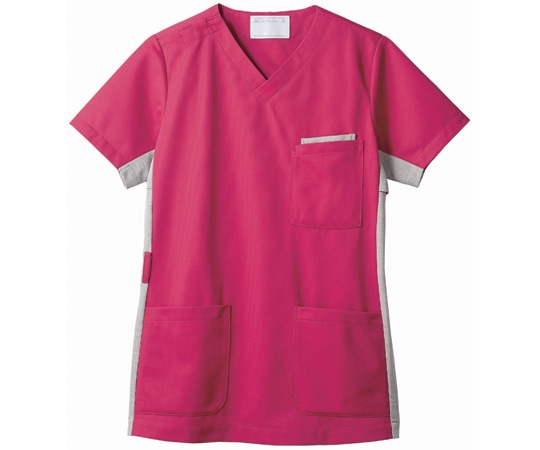 住商モンブラン スクラブ 兼用 半袖 バーガンディ/グレー M 72-912 M 1枚(ご注文単位1枚)【直送品】