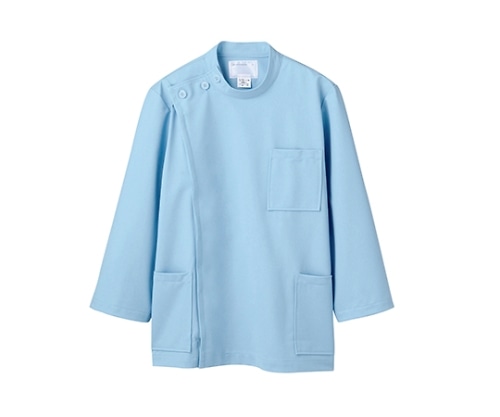 住商モンブラン ケーシー メンズ 8分袖 サックス 72-703 LL 1枚（ご注文単位1枚）【直送品】