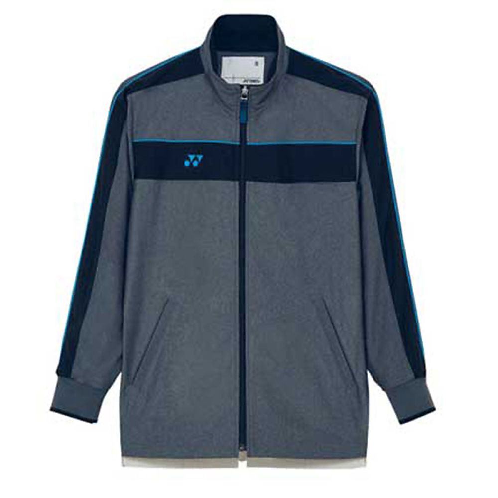 YONEX（トンボ） 防風ジャケット グレーモク×ブルー 4L（身丈77cm） CY104-72 4L 1枚（ご注文単位1枚）【直送品】