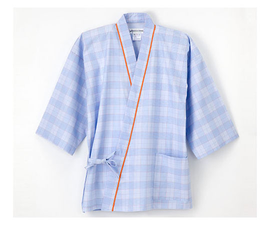 ナガイレーベン 患者衣 じんべい型(子供用) ブルー SS PG1411 1枚(ご注文単位1枚)【直送品】