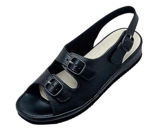 ダイマツ ピュアウォーカー コンフォート2ベルトサンダル ブラック M PW7612 1足(ご注文単位1足)【直送品】