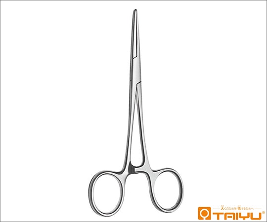TAIYU（大祐医科工業） 小児用止血鉗子 直 有鈎 BOX 全長13cm TY-4000A 1本（ご注文単位1本）【直送品】