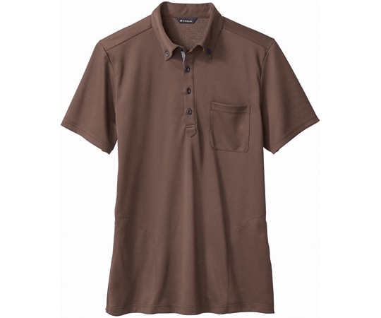 住商モンブラン ニットシャツ 兼用 半袖 ブラウン/ベージュ 3L 32-5018 3L 1枚(ご注文単位1枚)【直送品】