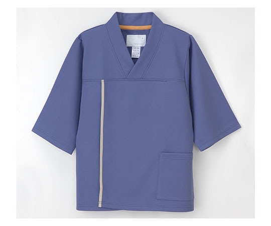 ナガイレーベン 検診衣上衣 ブルー LL LK1436 1枚(ご注文単位1枚)【直送品】