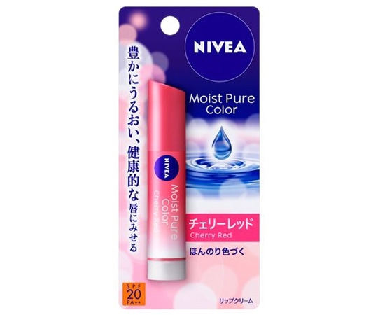 花王 ニベア ナチュルカラーリップ ブライトアップ チェリーレッド 3.5g  1個（ご注文単位1個）【直送品】