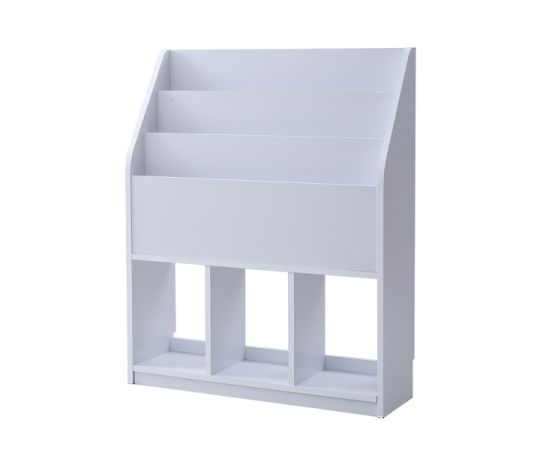 山善（YAMAZEN） ディスプレイ マガジンラック 800mm ホワイト CMR-1080（WH） 1台（ご注文単位1台）【直送品】